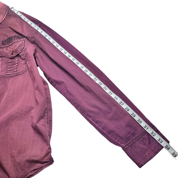 Affliction | Men | Premium Darken Soul Stretch LS Button Up Shirt 2XL - Picture 5 of 16